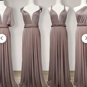 Convertible Bridesmaid dress - Taupe